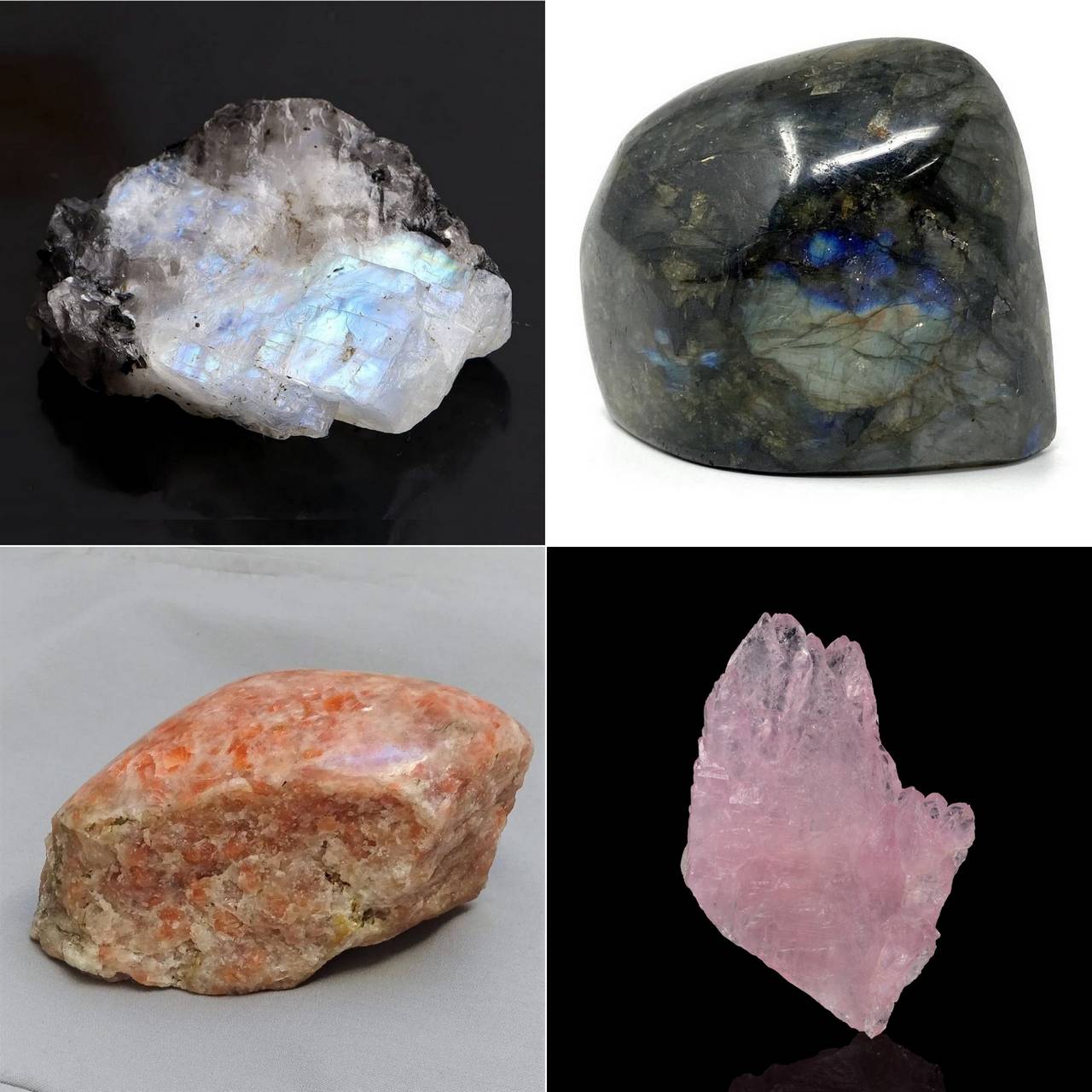 Сочетания лунного камня с другими камнями, фото