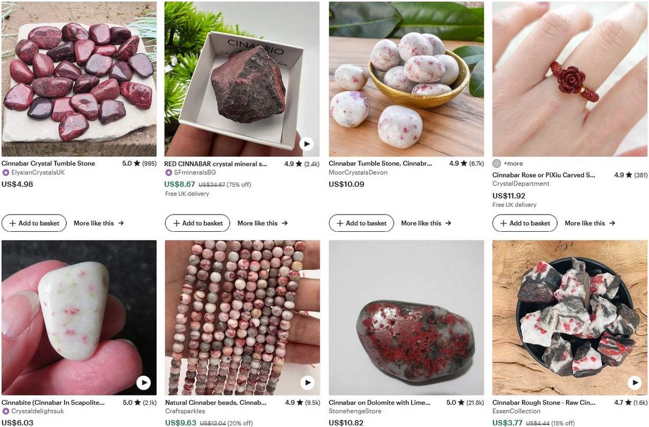 Цены на Киноварь на etsy Цены на Киноварь на etsy, фото