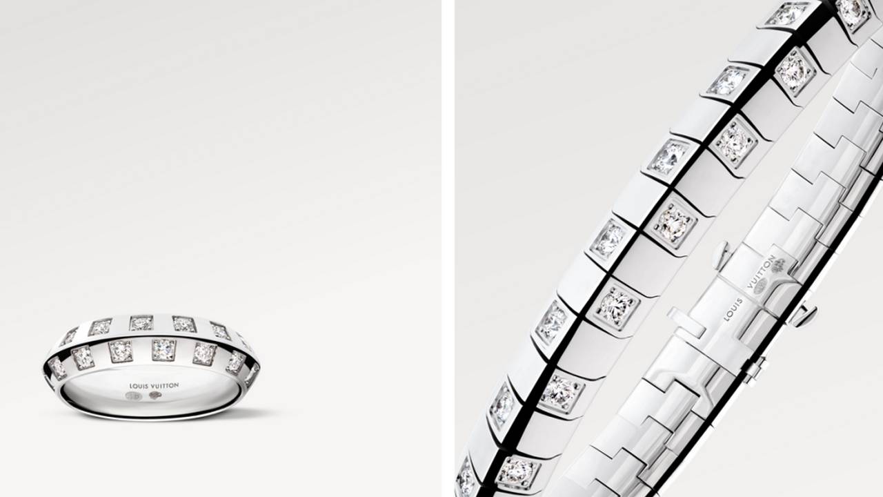 Кольцо Le Damier de Louis Vuitton из белого золота с бриллиантами Кольцо Le Damier de Louis Vuitton из белого золота с бриллиантами, фото